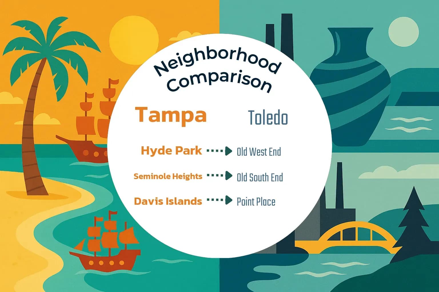 Tampa vs Toledo Neighborhood Comparison