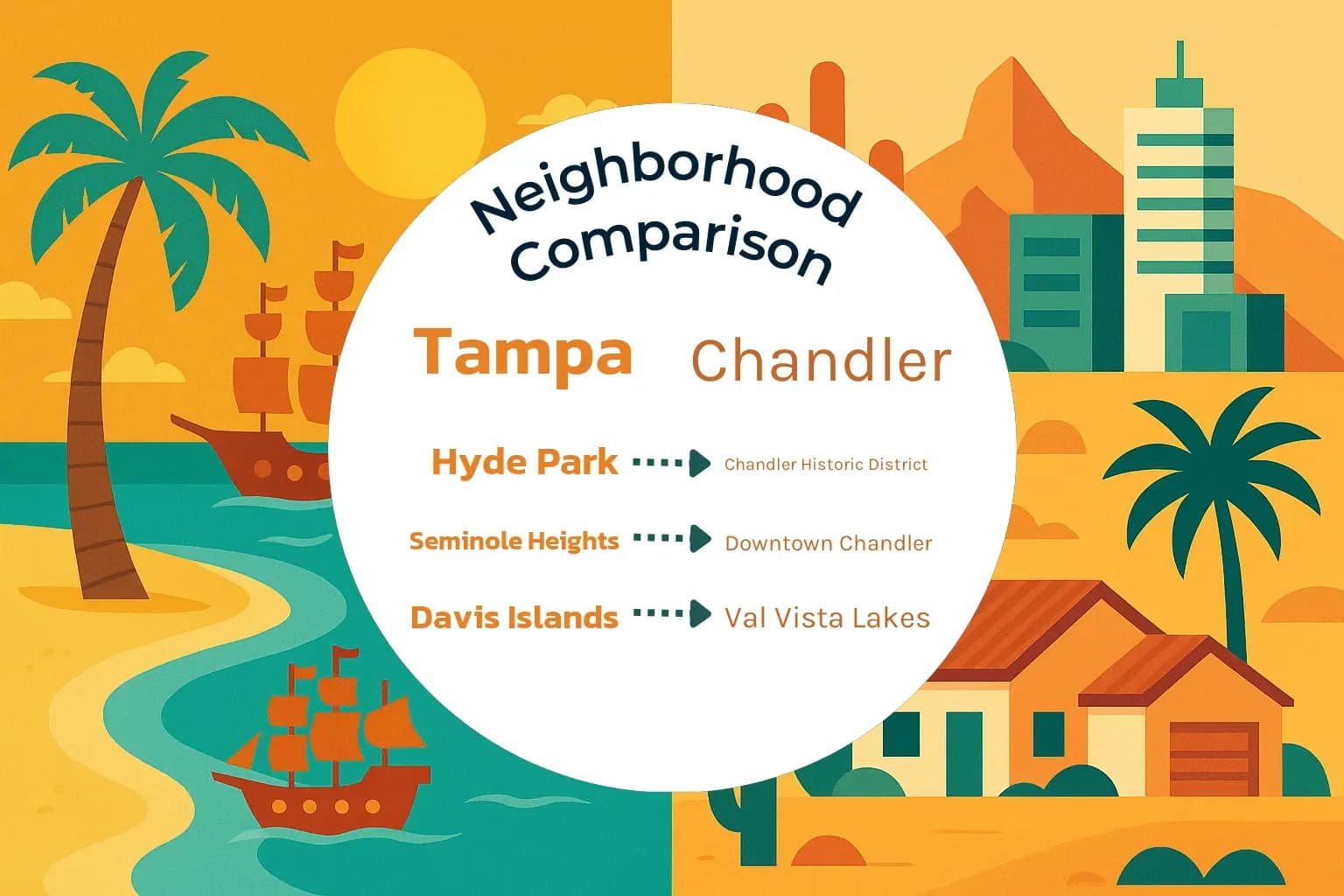 Tampa vs Chandler Neighborhood Comparison