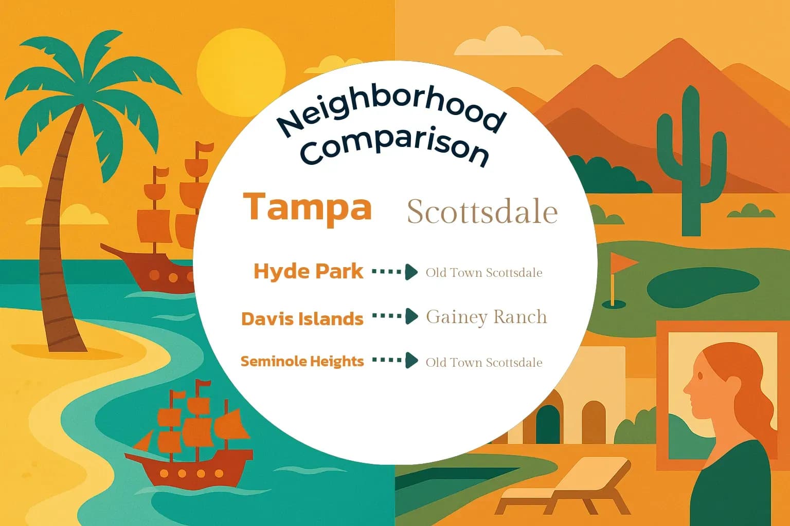 Tampa vs Scottsdale Neighborhood Comparison