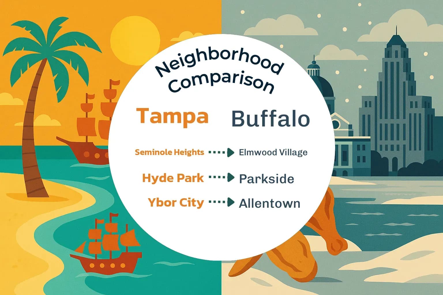 Tampa vs Buffalo Neighborhood Comparison