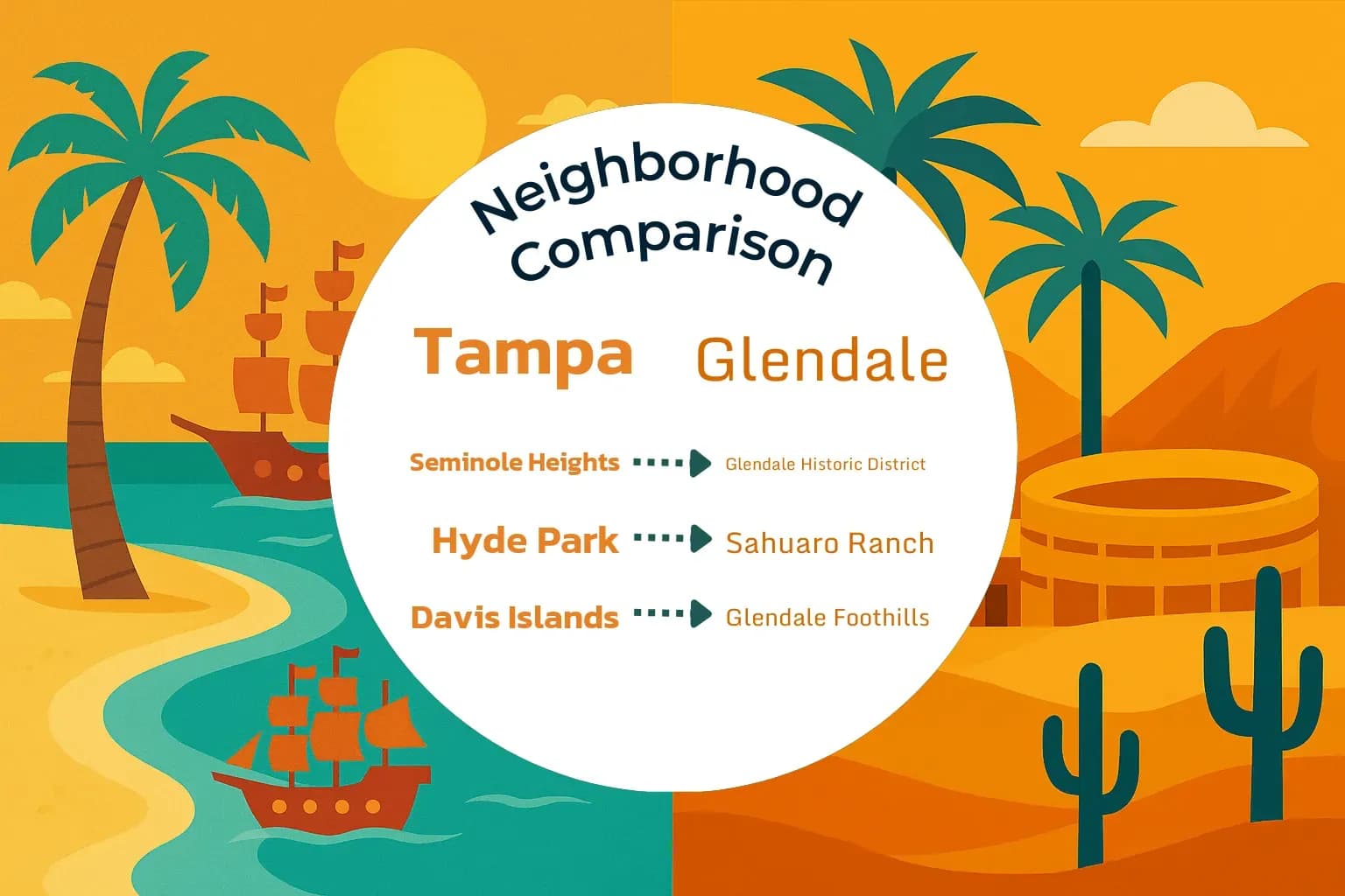 Tampa vs Glendale Neighborhood Comparison