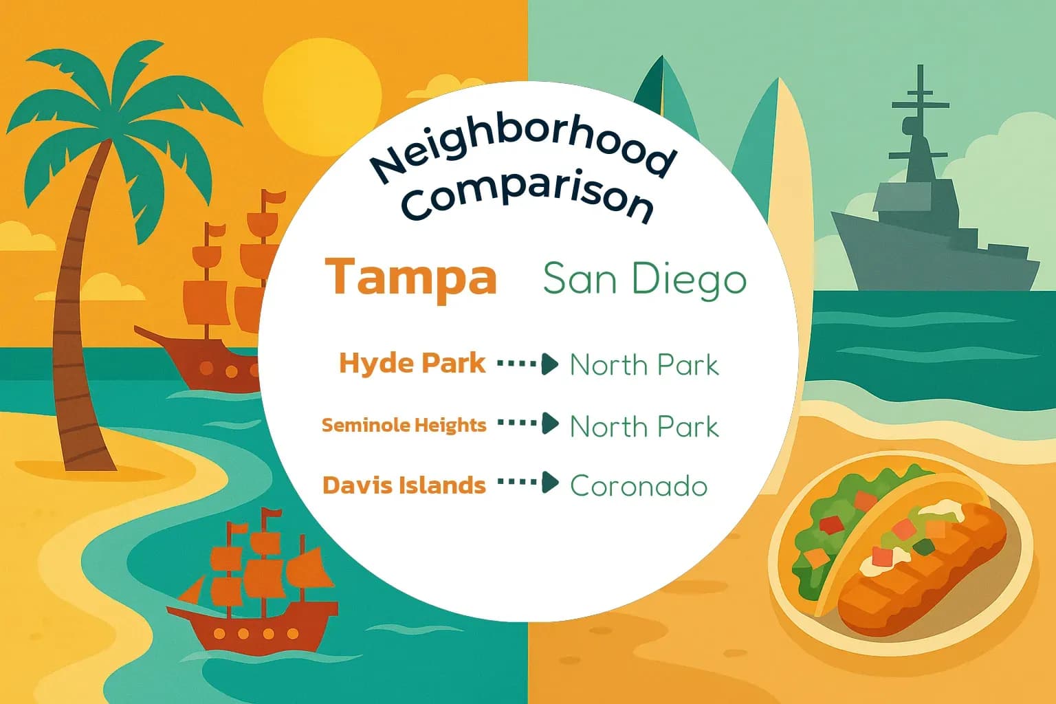 Tampa vs San Diego Neighborhood Comparison