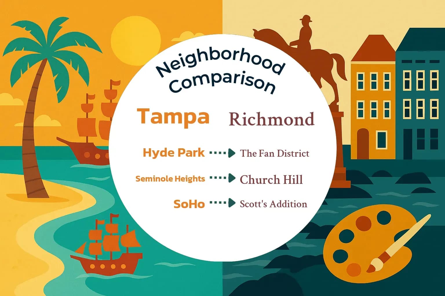 Tampa vs Richmond Neighborhood Comparison