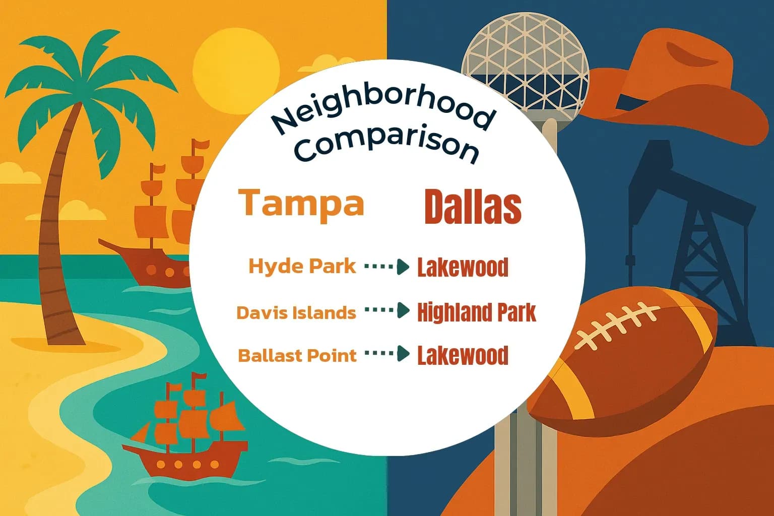 Tampa vs Dallas Neighborhood Comparison