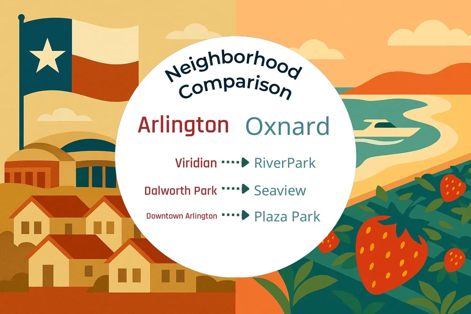 Arlington vs Oxnard Neighborhood Comparison