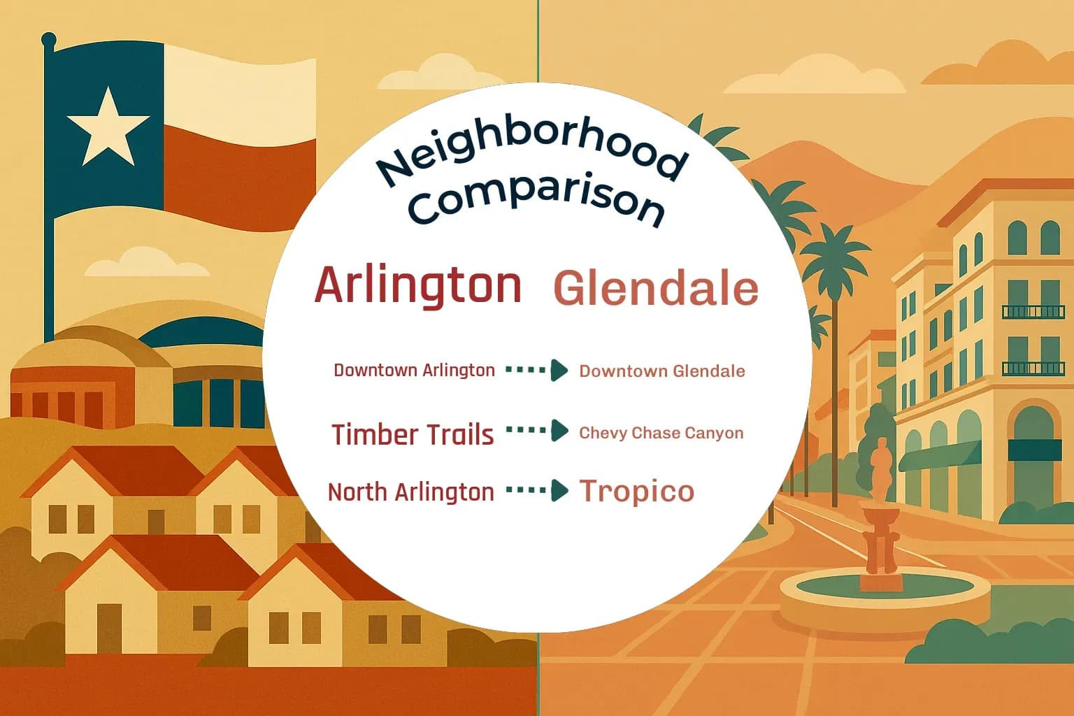 Arlington vs Glendale Neighborhood Comparison