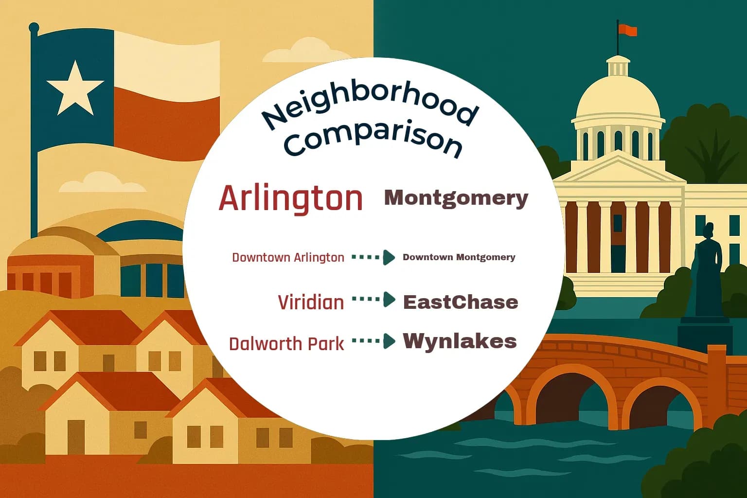 Arlington vs Montgomery Neighborhood Comparison