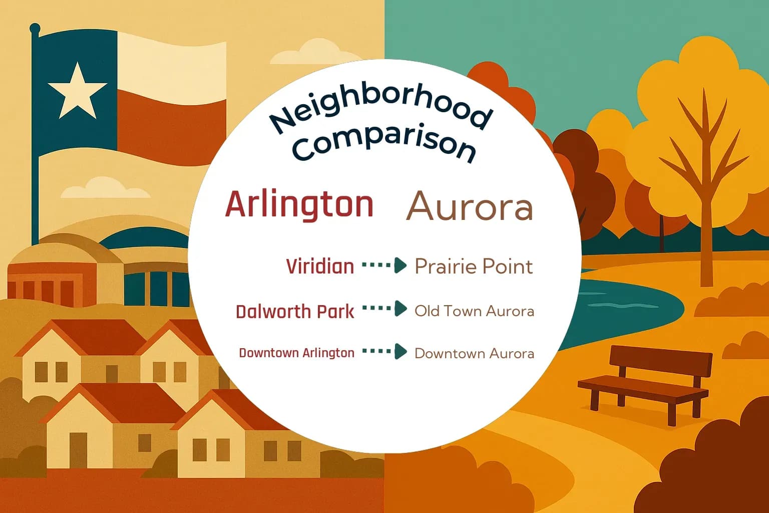Arlington vs Aurora Neighborhood Comparison
