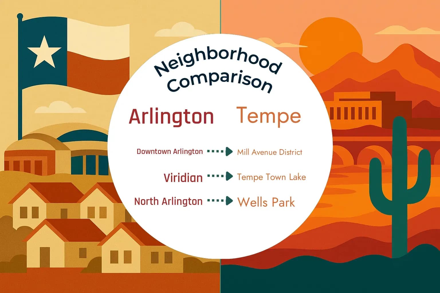 Arlington vs Tempe Neighborhood Comparison