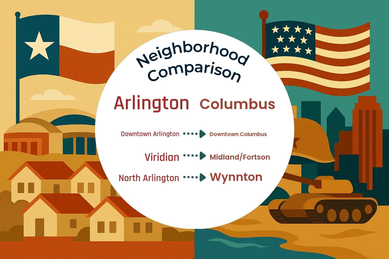 Arlington vs Columbus Neighborhood Comparison