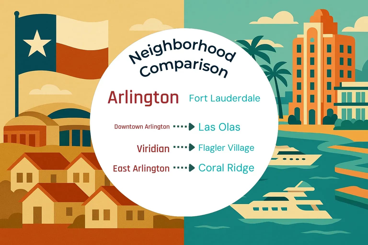 Arlington vs Fort Lauderdale Neighborhood Comparison