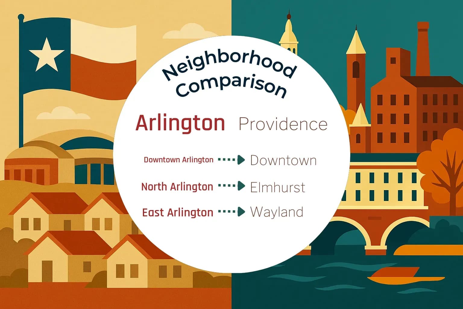 Arlington vs Providence Neighborhood Comparison
