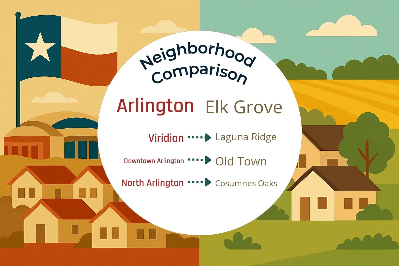 Arlington vs Elk Grove Neighborhood Comparison