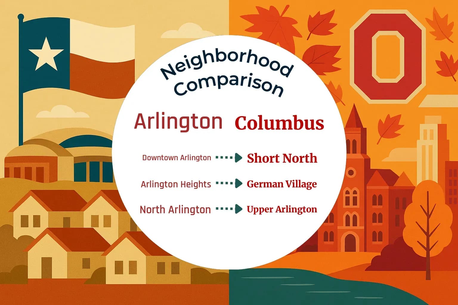 Arlington vs Columbus Neighborhood Comparison