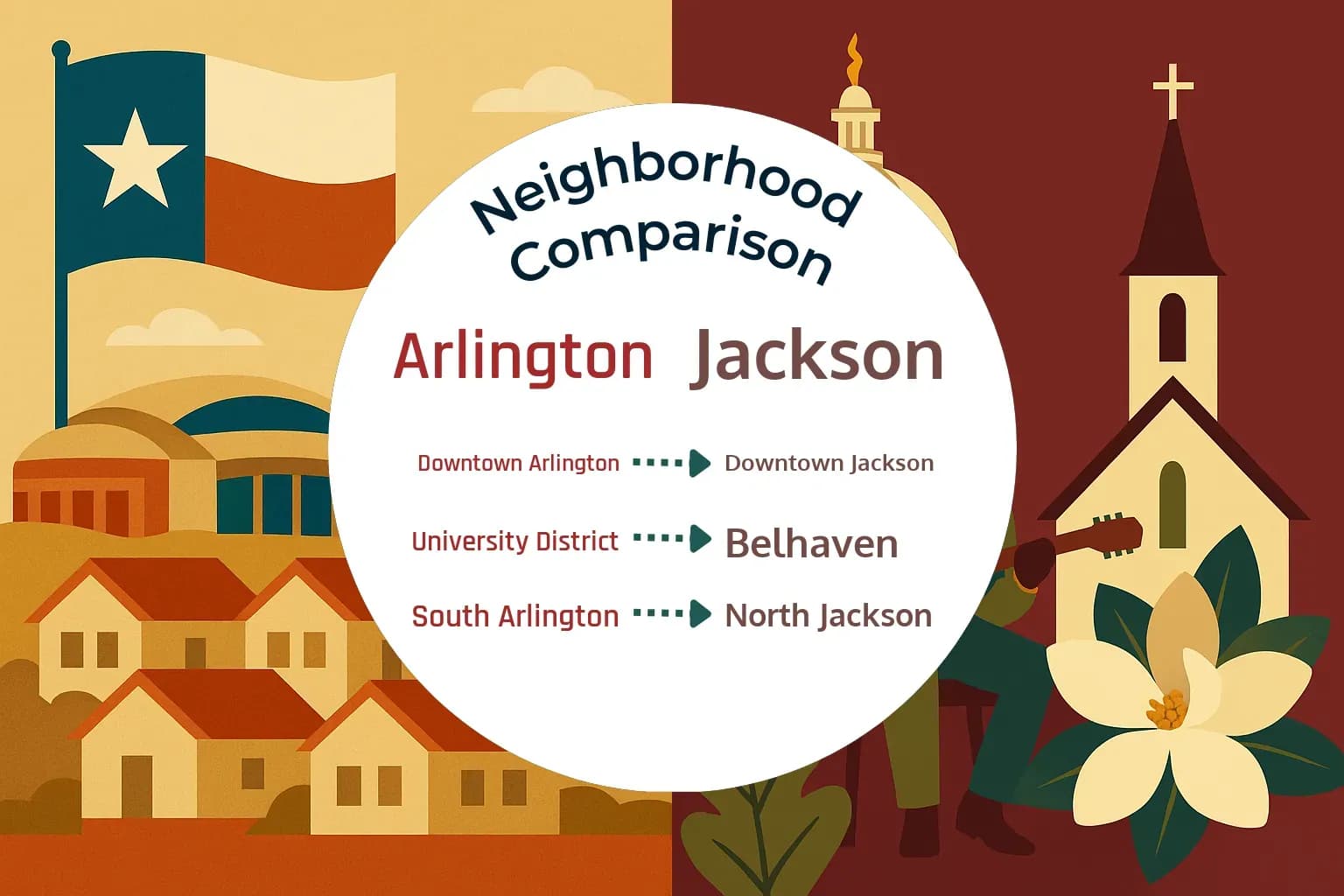 Arlington vs Jackson Neighborhood Comparison