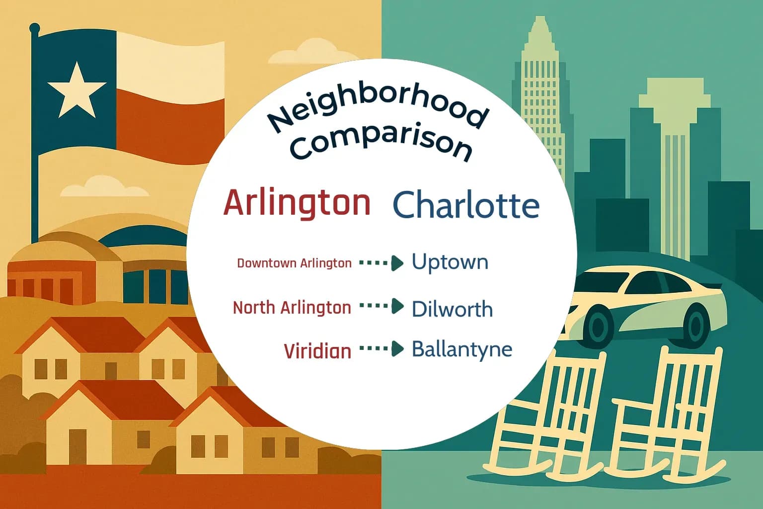 Arlington vs Charlotte Neighborhood Comparison