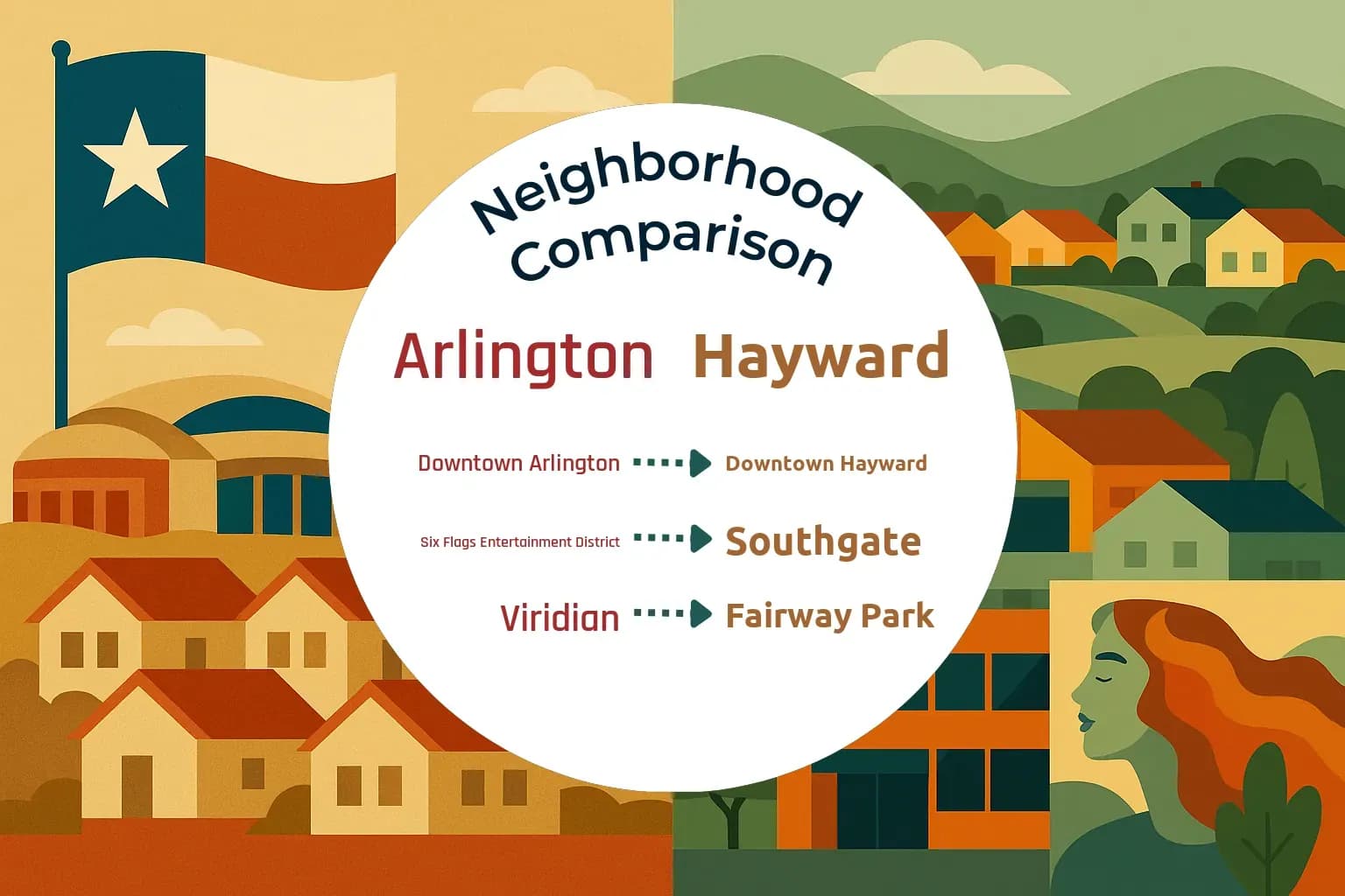 Arlington vs Hayward Neighborhood Comparison