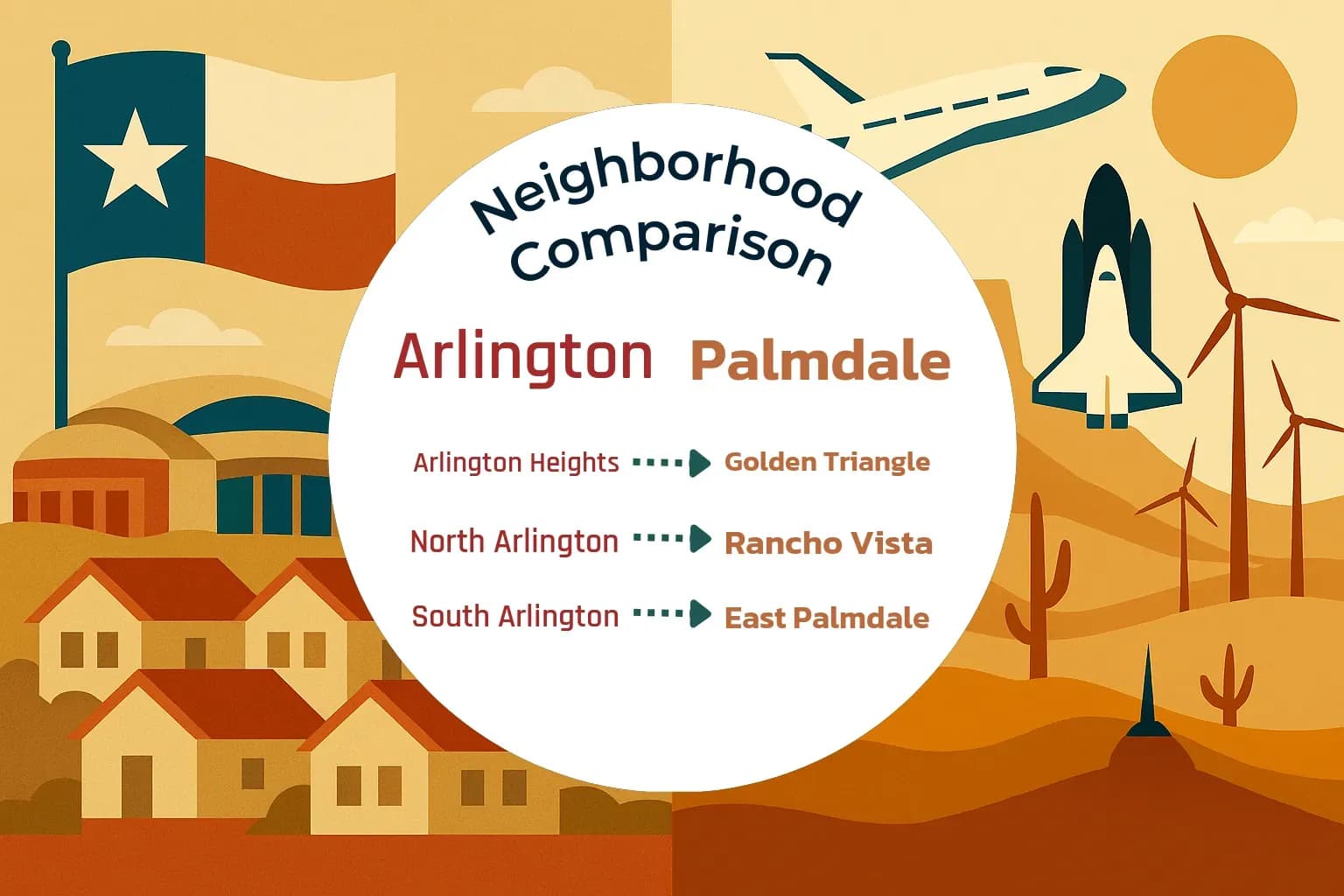 Arlington vs Palmdale Neighborhood Comparison