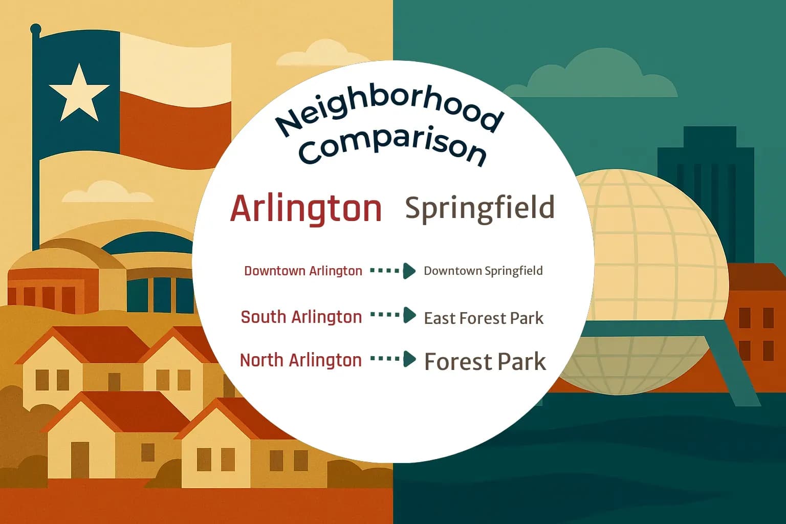Arlington vs Springfield Neighborhood Comparison