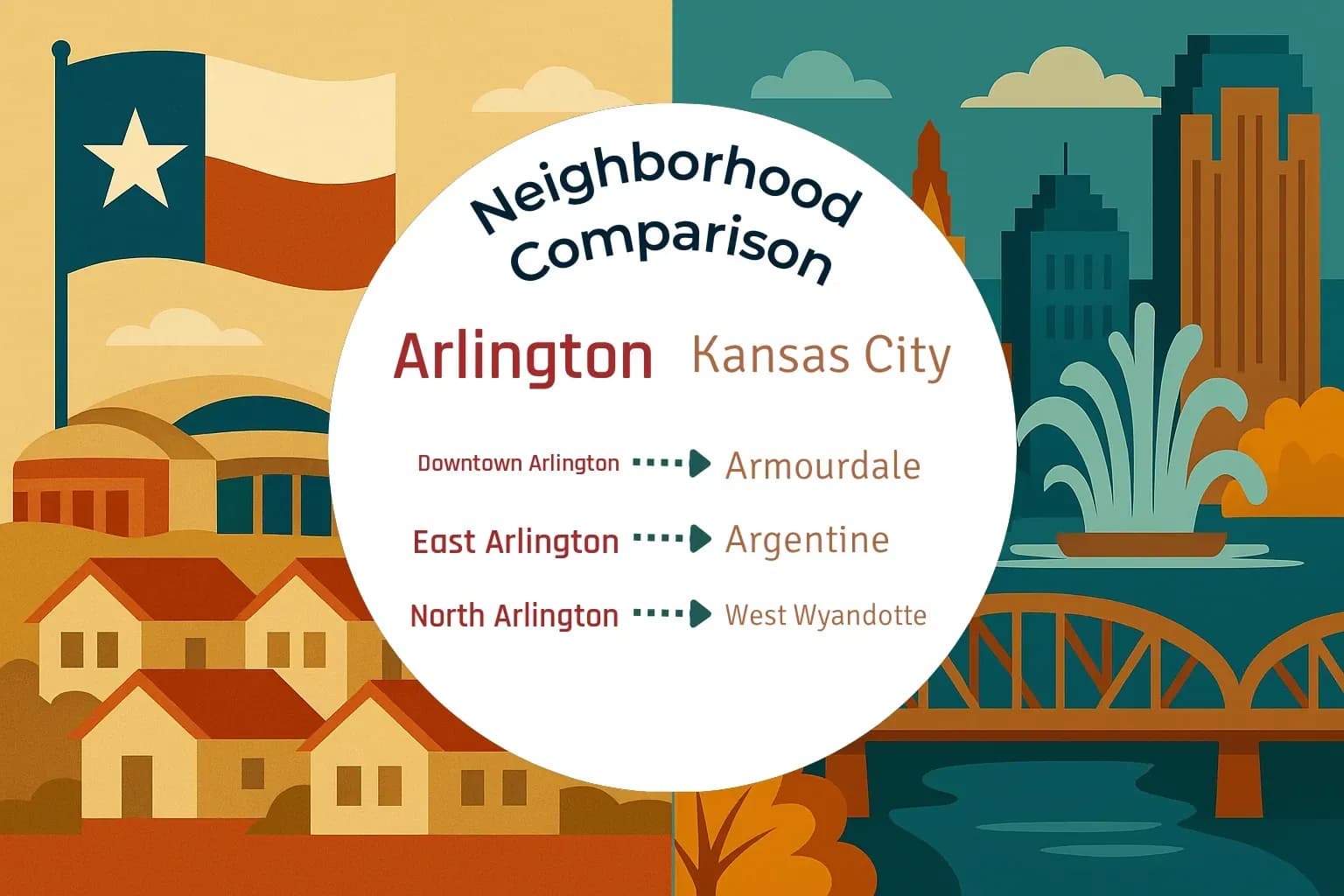 Arlington vs Kansas City Neighborhood Comparison