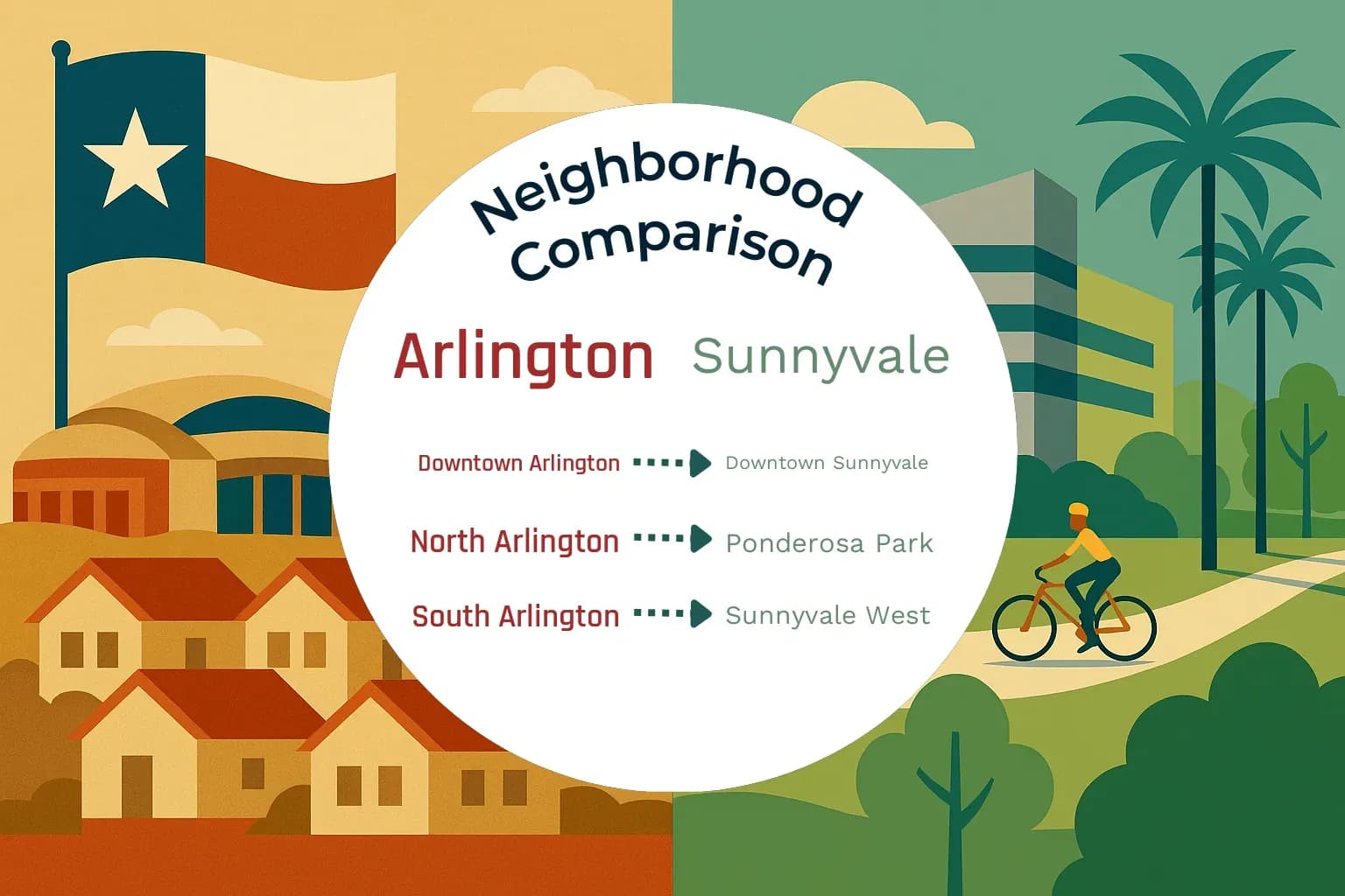 Arlington vs Sunnyvale Neighborhood Comparison