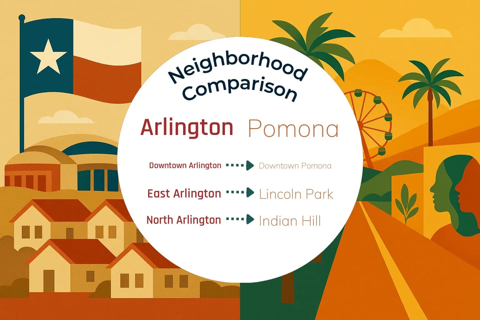 Arlington vs Pomona Neighborhood Comparison