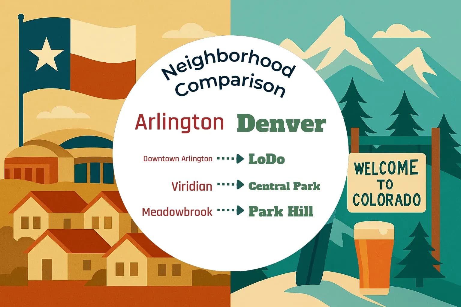 Arlington vs Denver Neighborhood Comparison