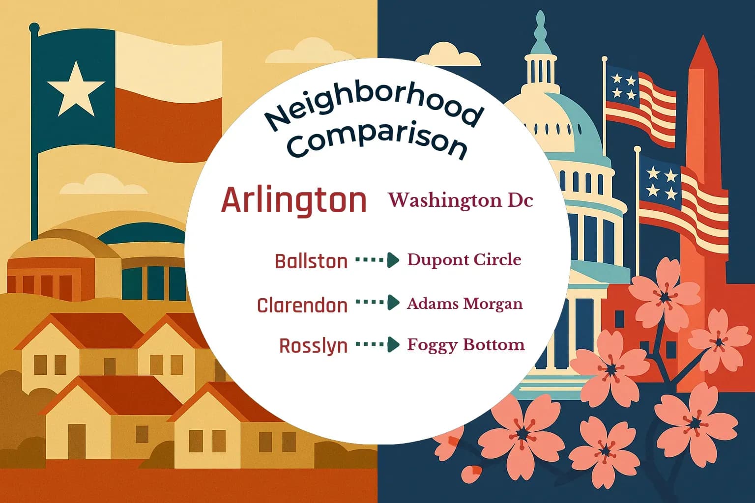 Arlington vs Washington DC Neighborhood Comparison