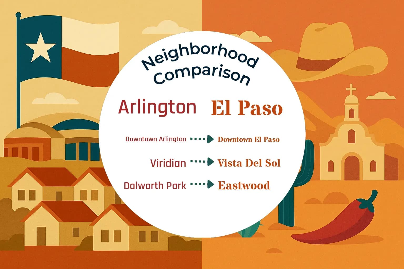 Arlington vs El Paso Neighborhood Comparison