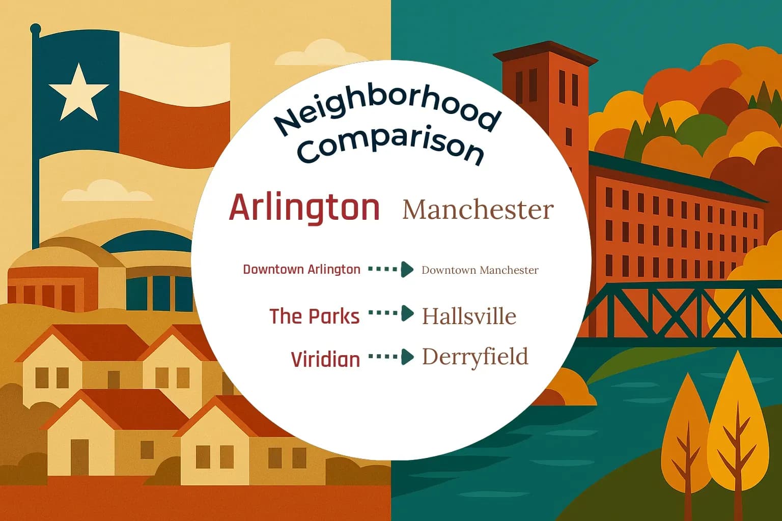 Arlington vs Manchester Neighborhood Comparison