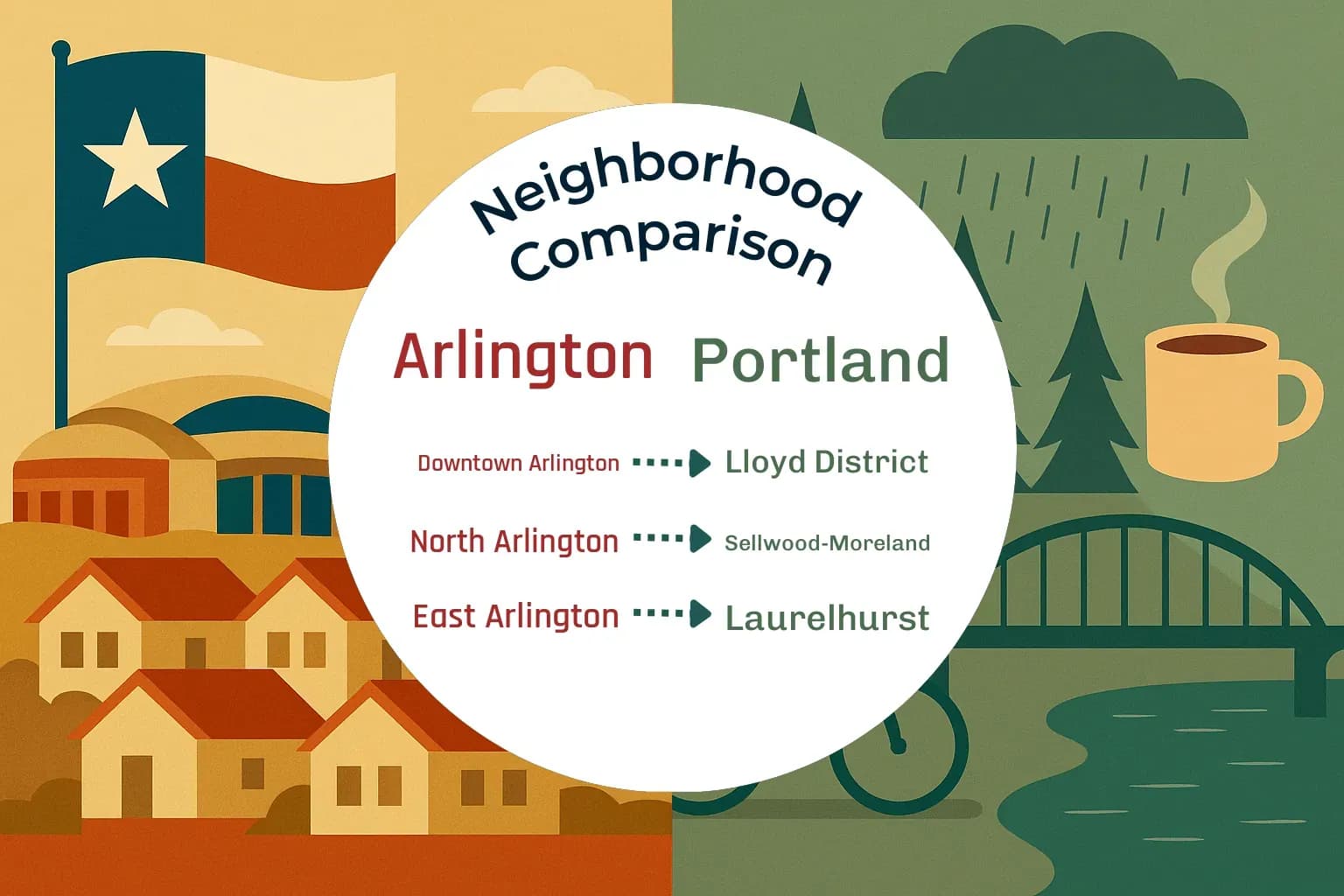 Arlington vs Portland Neighborhood Comparison