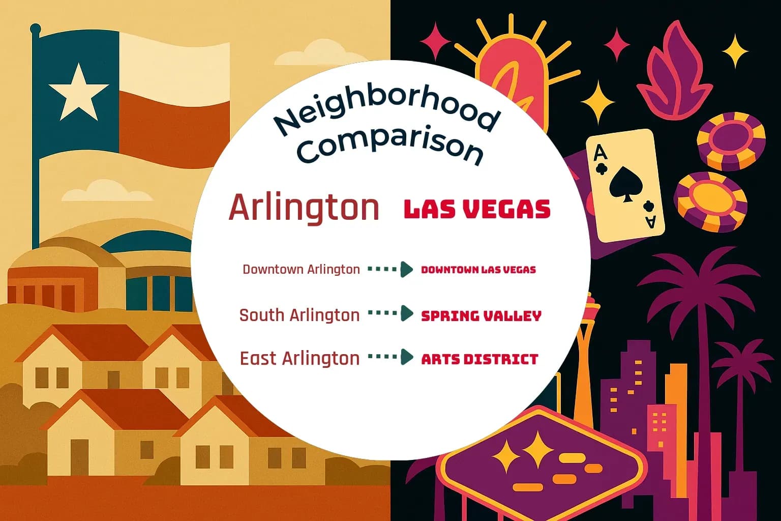Arlington vs Las Vegas Neighborhood Comparison
