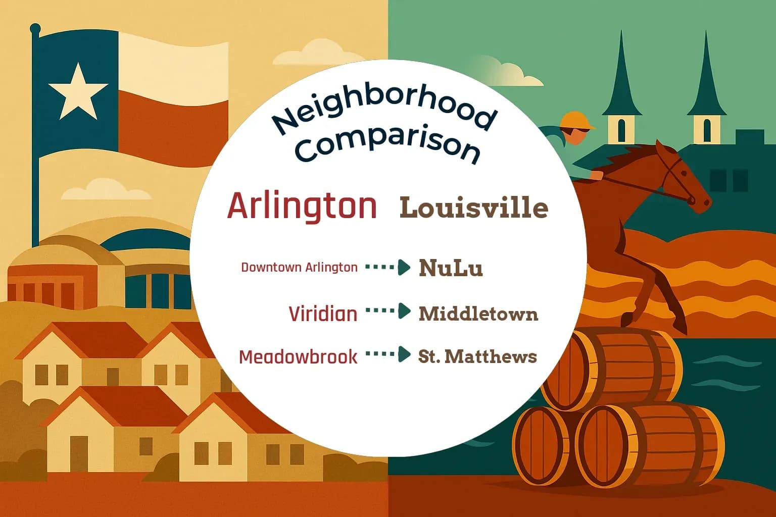 Arlington vs Louisville Neighborhood Comparison