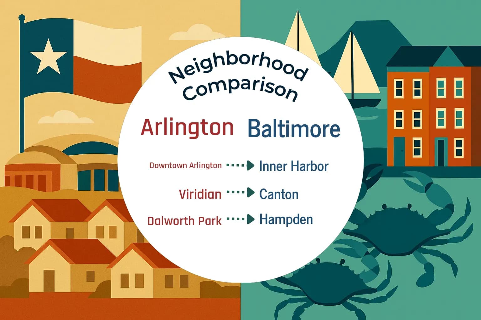 Arlington vs Baltimore Neighborhood Comparison