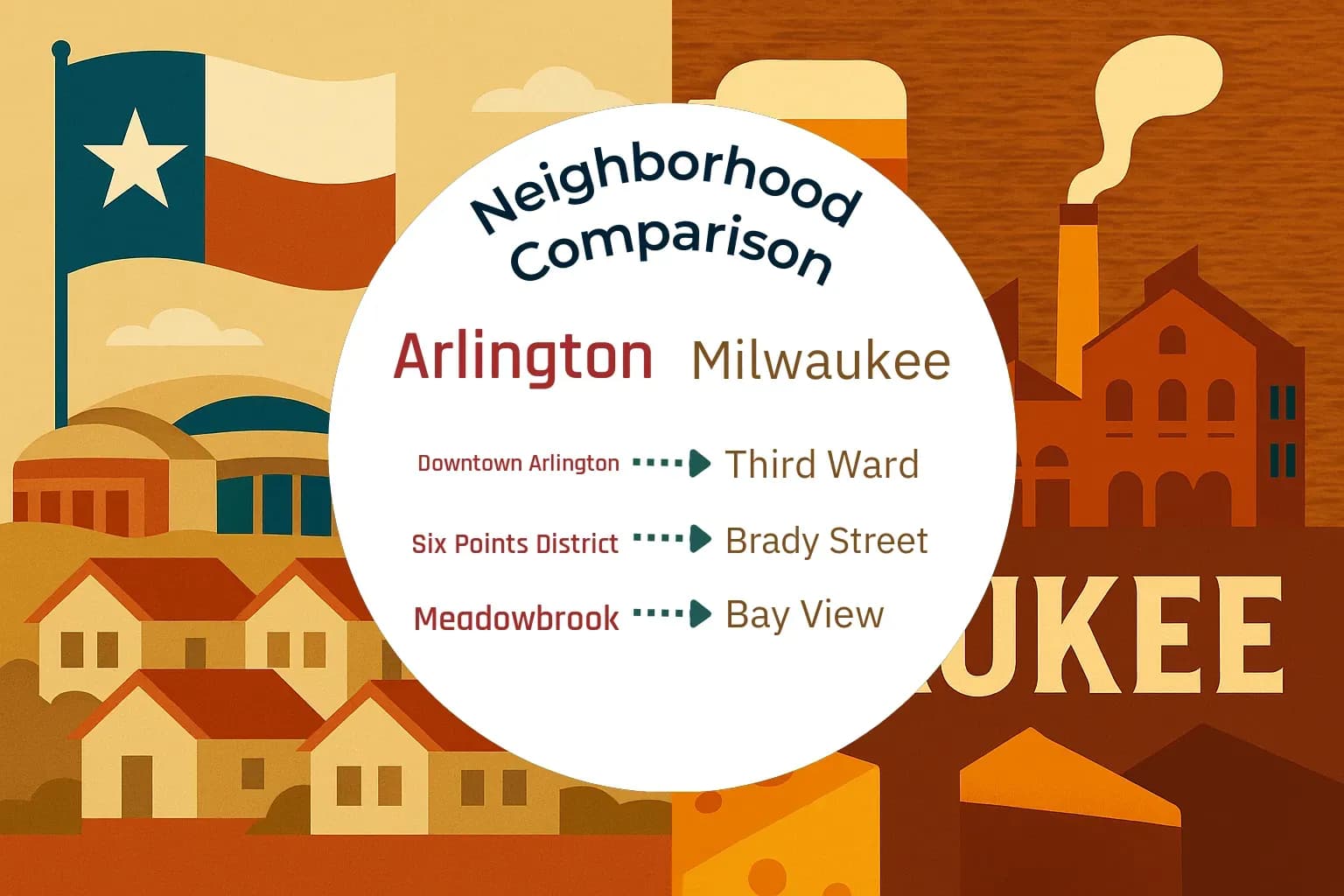 Arlington vs Milwaukee Neighborhood Comparison