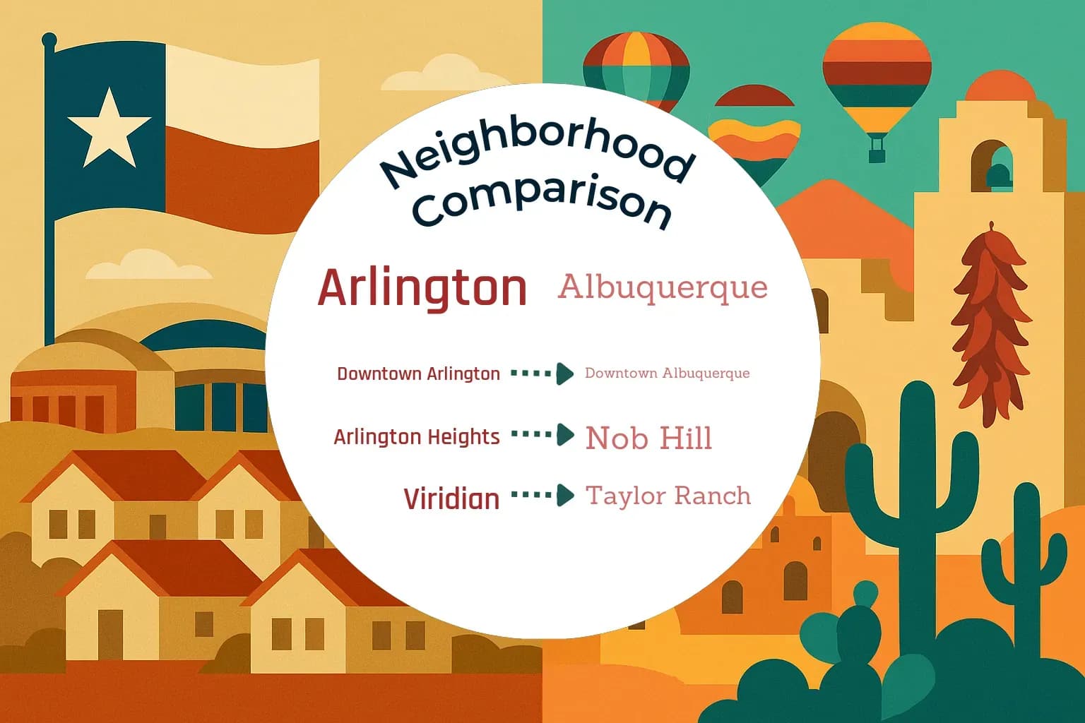Arlington vs Albuquerque Neighborhood Comparison