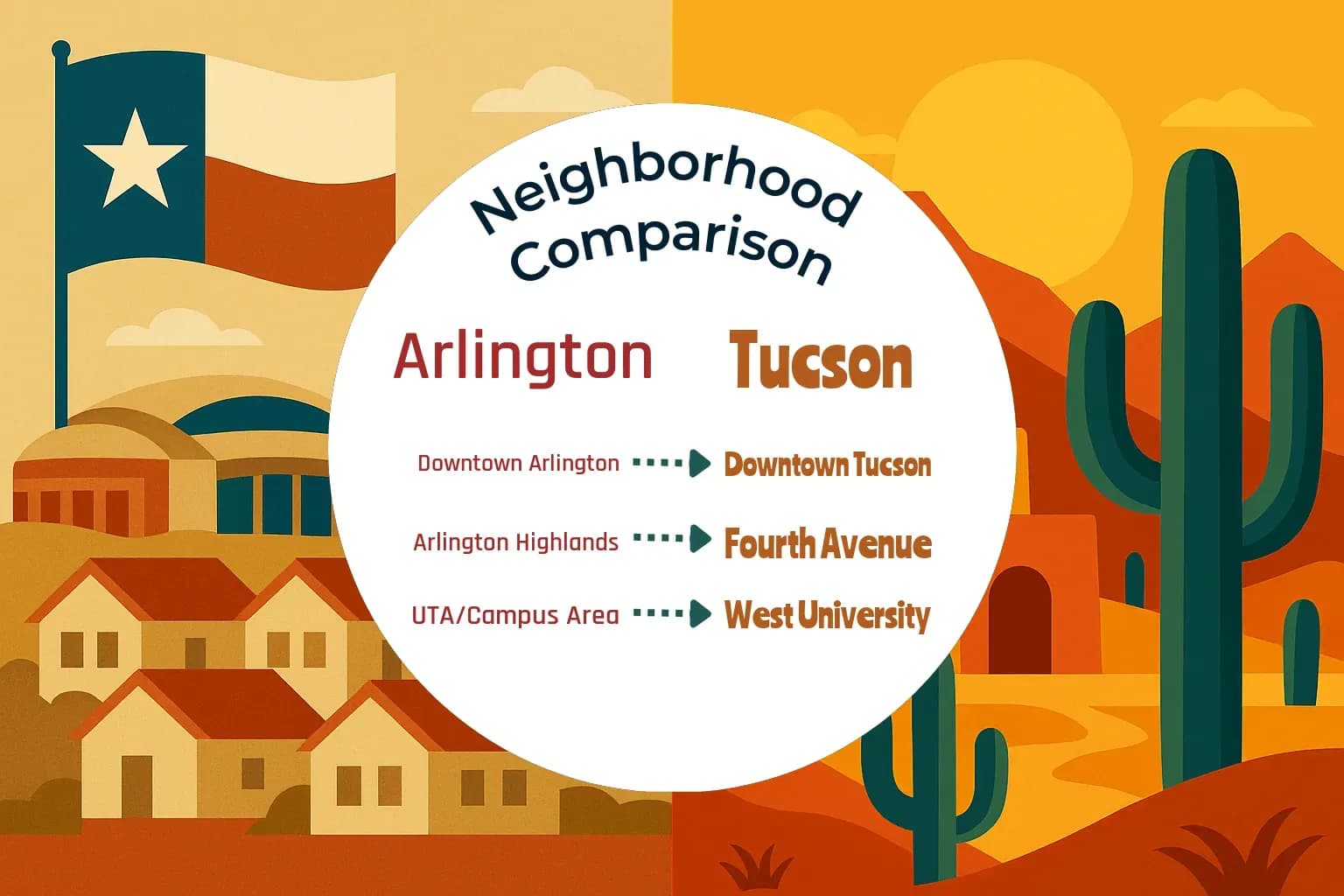 Arlington vs Tucson Neighborhood Comparison