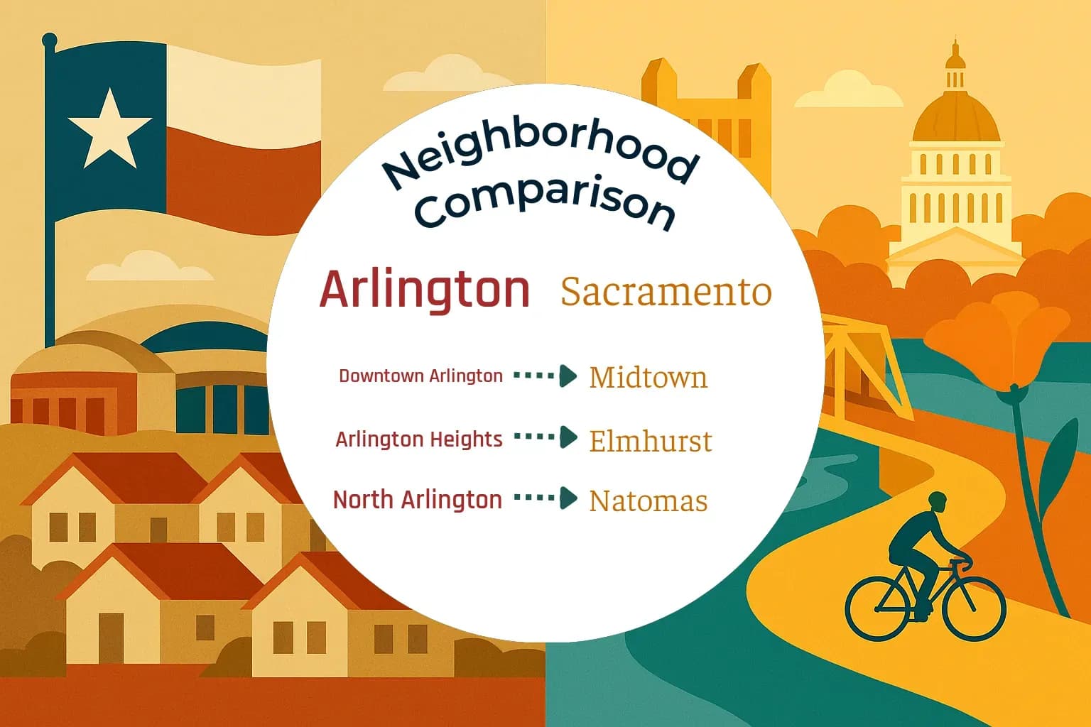 Arlington vs Sacramento Neighborhood Comparison
