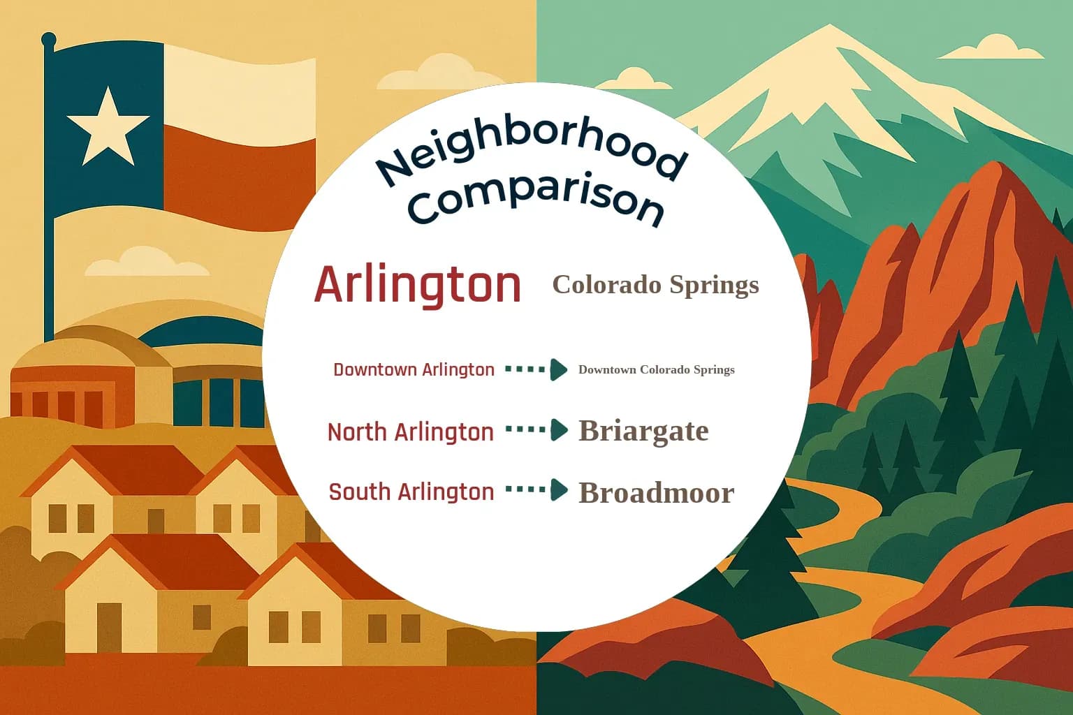 Arlington vs Colorado Springs Neighborhood Comparison