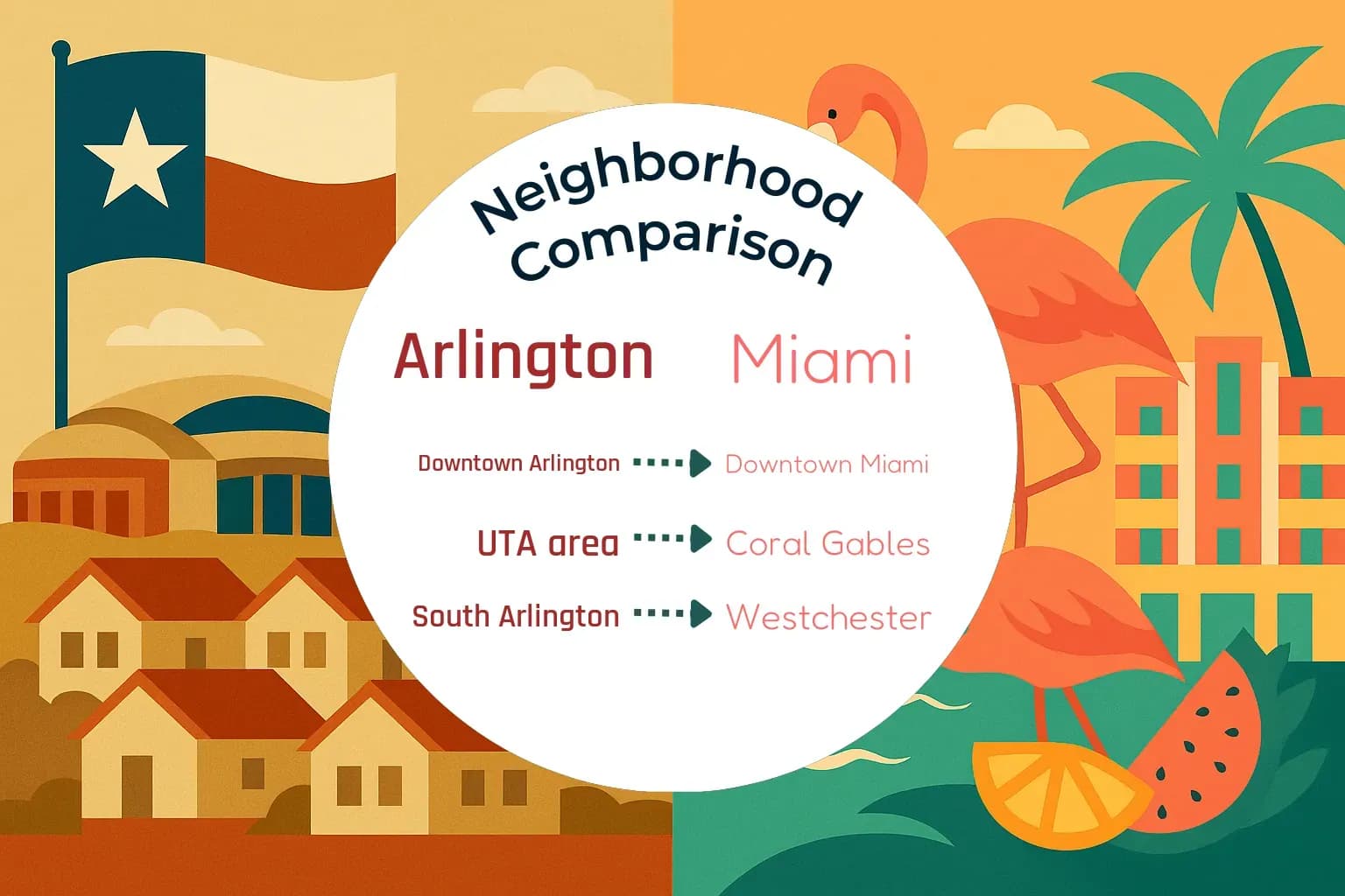 Arlington vs Miami Neighborhood Comparison