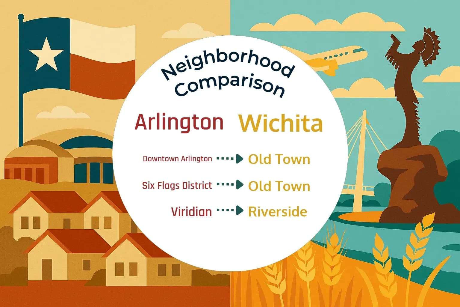 Arlington vs Wichita Neighborhood Comparison