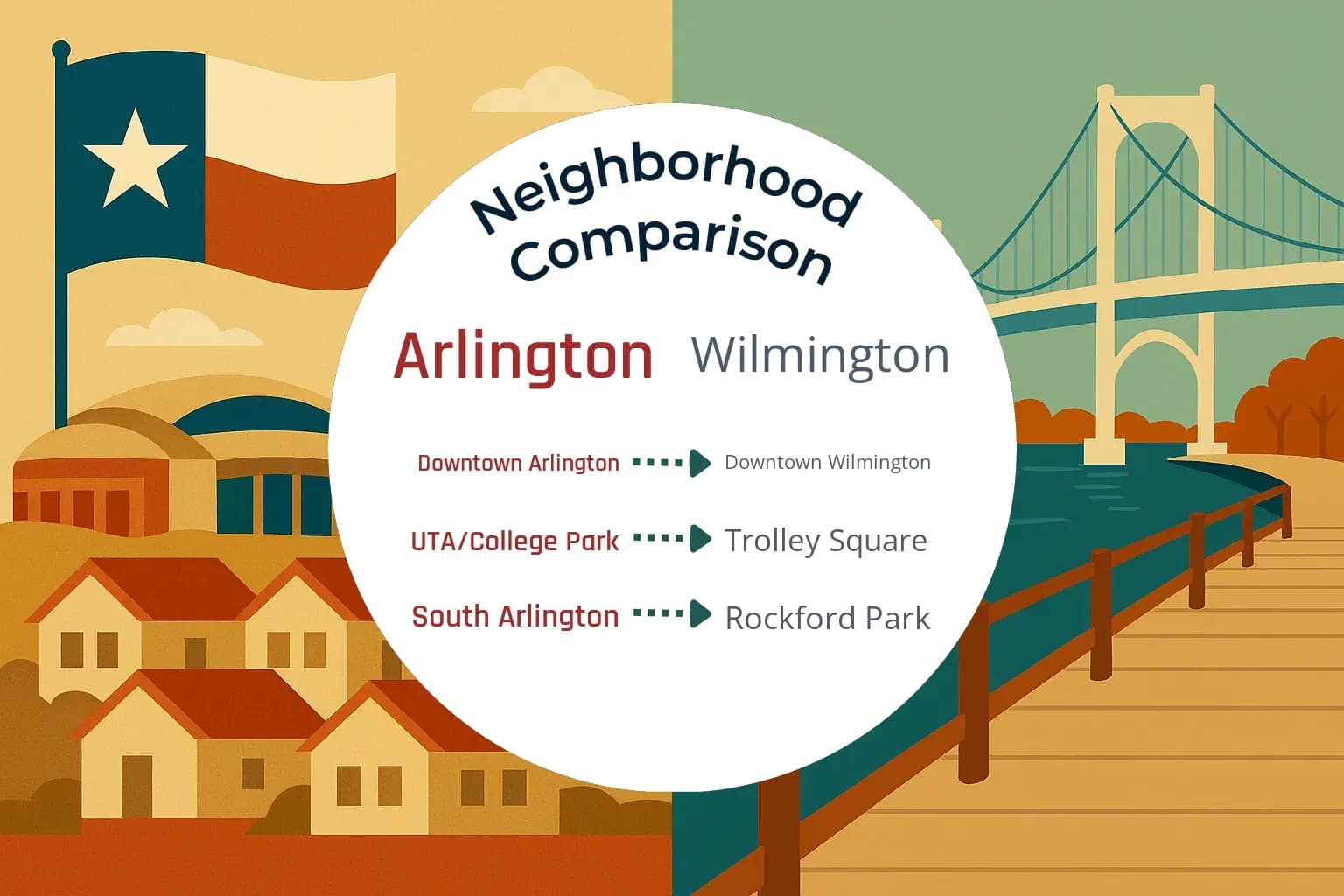 Arlington vs Wilmington Neighborhood Comparison