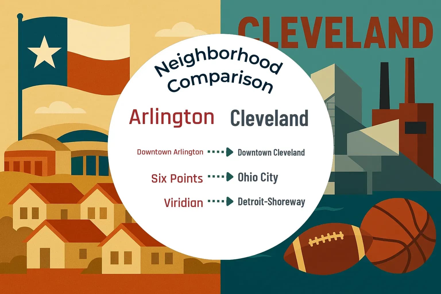 Arlington vs Cleveland Neighborhood Comparison