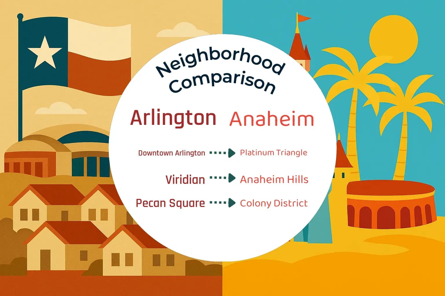 Arlington vs Anaheim Neighborhood Comparison