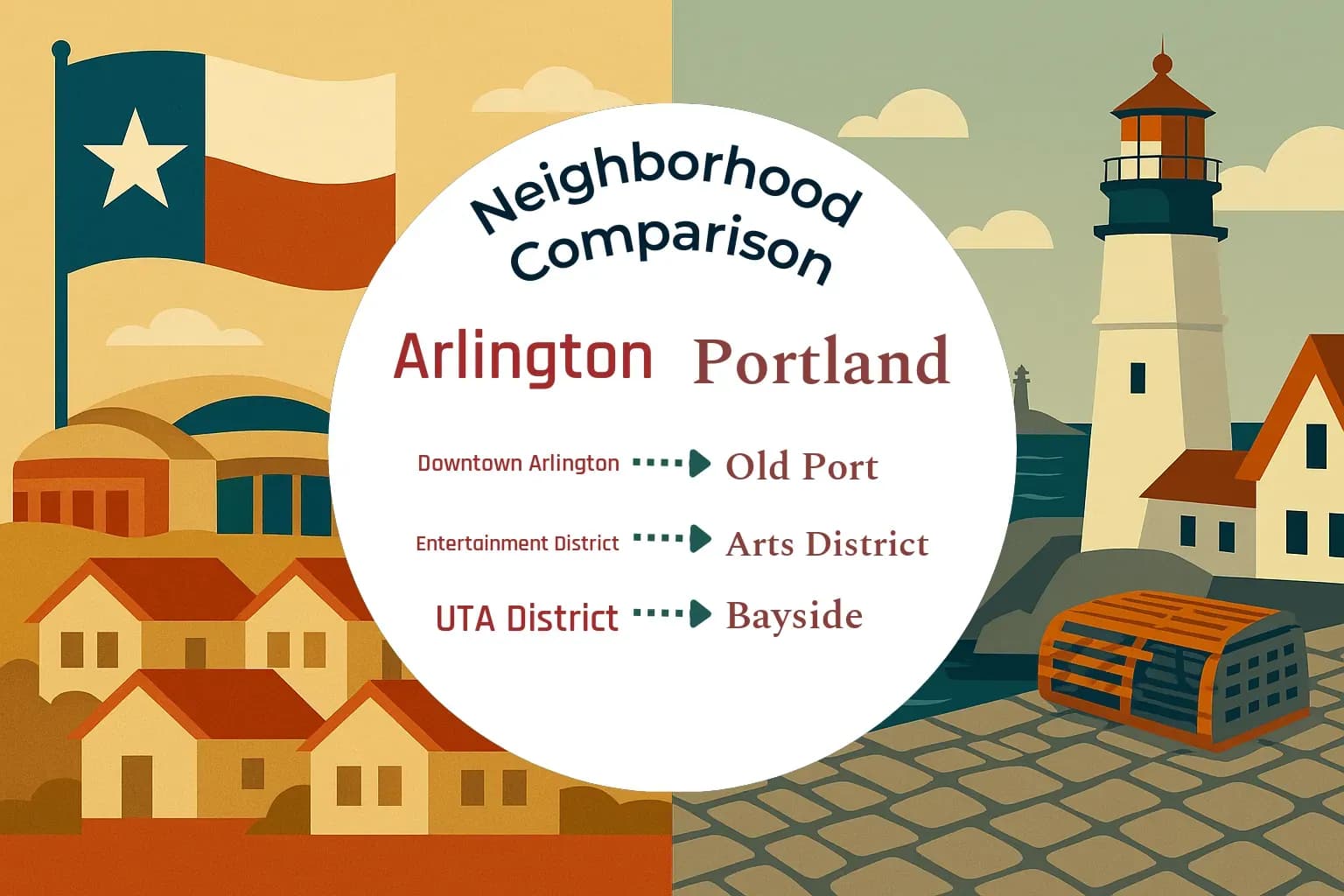 Arlington vs Portland Neighborhood Comparison