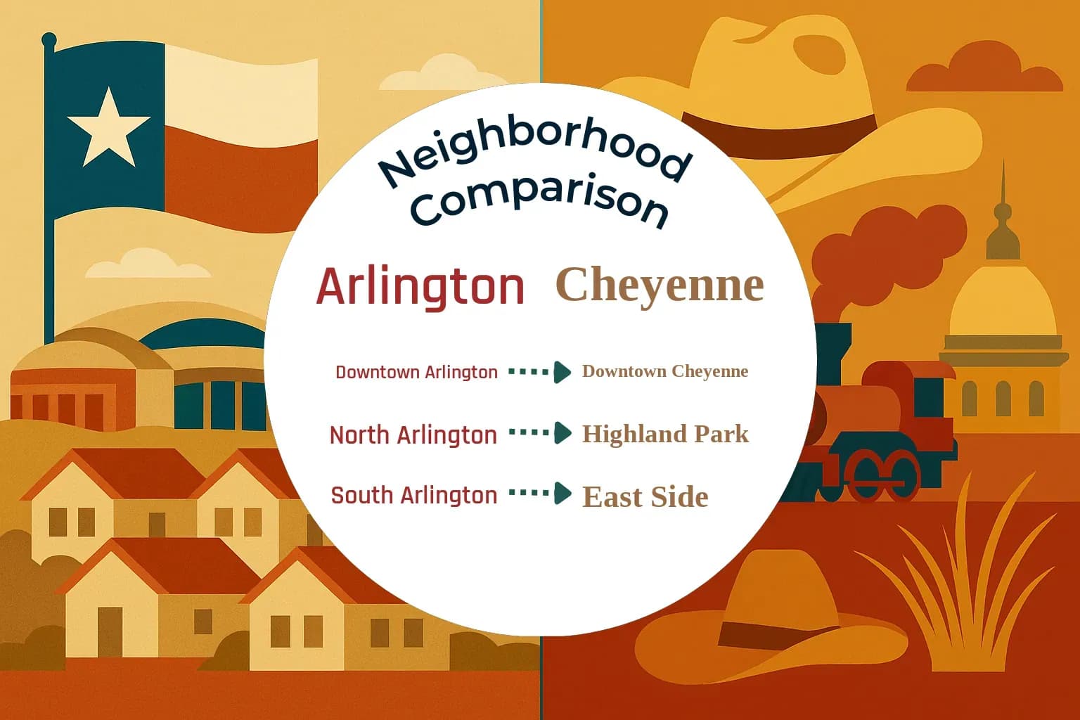 Arlington vs Cheyenne Neighborhood Comparison