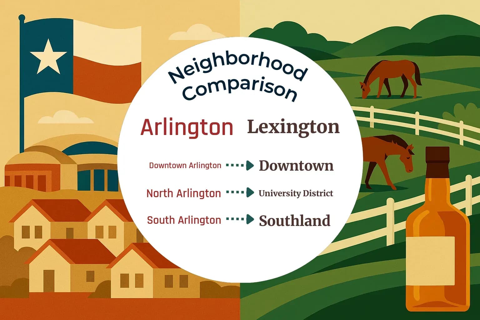 Arlington vs Lexington Neighborhood Comparison