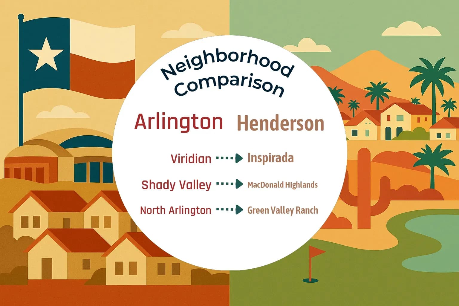 Arlington vs Henderson Neighborhood Comparison