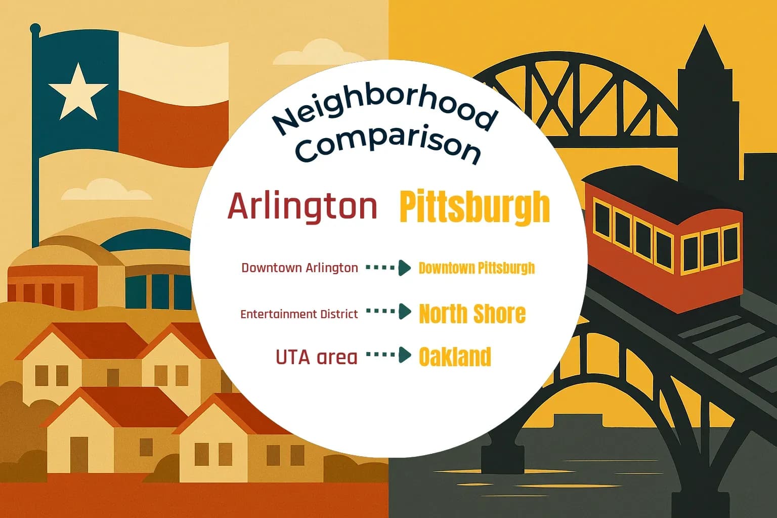 Arlington vs Pittsburgh Neighborhood Comparison