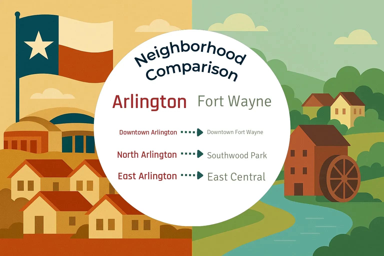 Arlington vs Fort Wayne Neighborhood Comparison